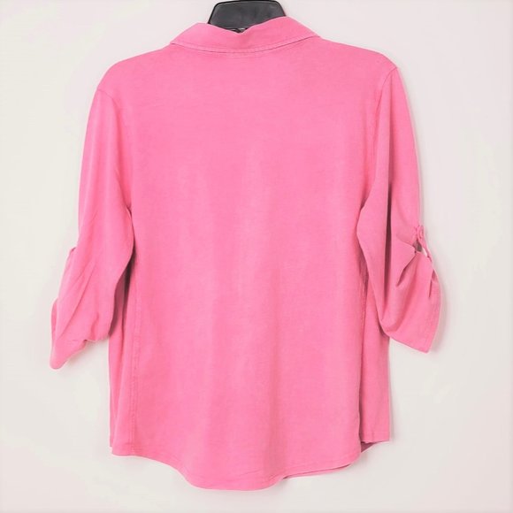 Cable & Gauge Tops Nwt Cg Sport Button Front Classic Collar Shirt